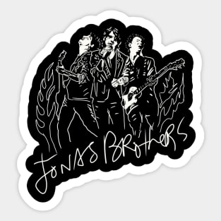 Jonas brothers silouette. Sticker